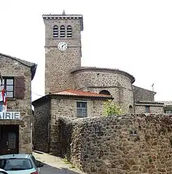 The church in Saint-Jeure-d'Ay