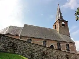 The church in Saint-Martin-sur-Écaillon