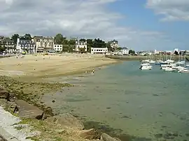 The beach and harbour of Saint-Quay-Portrieux