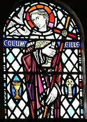 Image 9Columba was a 6th-century Irish-born saint who spread Christianity in Scotland and founded Iona Abbey, where he is commemorated in this stained-glass windowCredit: Vegansoldier