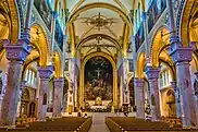 Saint Francis Xavier Cathedral Interior before restorations