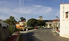 A view towards the church