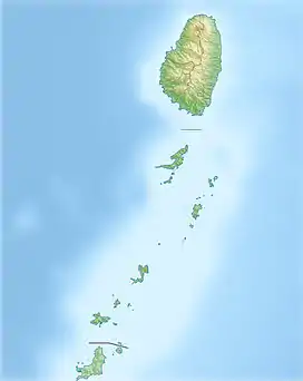 Grenadine Islands is located in Saint Vincent and the Grenadines