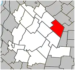 Location within Les Maskoutains RCM.