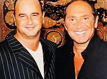 Salvatore “Sal the Pizza Guy” Romano with Paul Anka in Las Vegas, 1999.