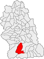 Location in Hunedoara County