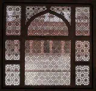 Jali decorative work at the Tomb of Salim Chishti, Fatehpur Sikri.