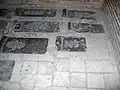 Some old graves, plastered over with cement tombstones, next to the tomb of Amu Abdullah Suqla