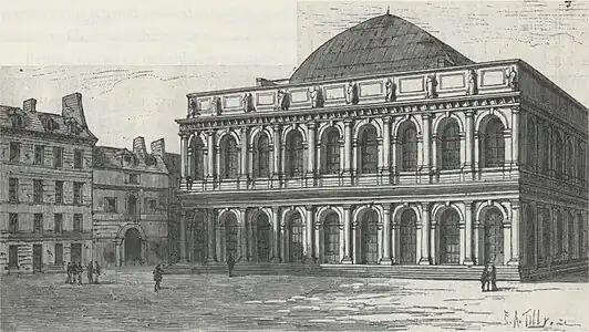 The Salle Ventadour was the home of the Théâtre-Italien;  The first French performances of the operas of Verdi  were staged there, and the famed soprano Adelina Patti sang there regularly during the Second Empire.