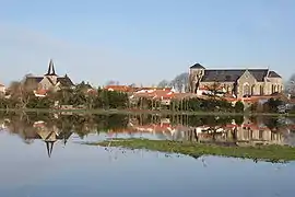 The two churches in Sallertaine