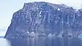 Qingaarsuaq, the northwestern cape and pillar, a breeding site for thousands of fulmars