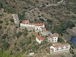 Aerial view of the town