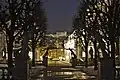 View from Mirabellgarten at night