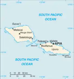 Samoa map