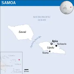 Map of Samoa