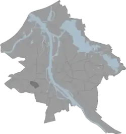 Location of Šampēteris in Riga