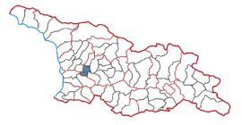 Location of the municipality within Georgia