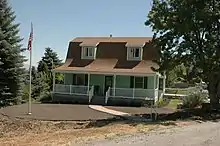 The Samuel Baker House, a historic home in Mendon, Utah, taken in 2014.