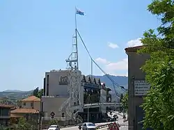 Entry point into the Republic of San Marino in Dogana