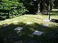 Gravesites in the military cemetery