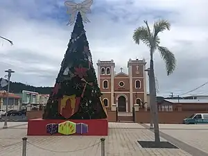 Plaza and church