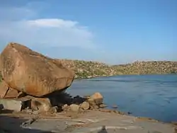 Sanapur lake near the village