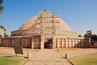 The Great Stupa of Sanchi (Madhya Pradesh, India), unknown architect, 3rd century-c.100 BC