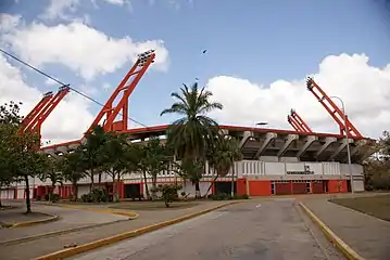 Exterior of the stadium