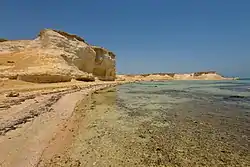 Sandstone cliffs at the cape