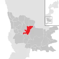 Location within Güssing district