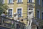 Modern view of bridge sculptures.