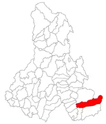 Location in Harghita County