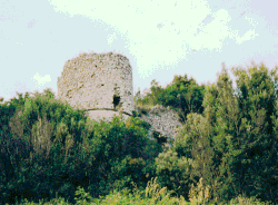 Remains of the Rocca of San Salvatore.