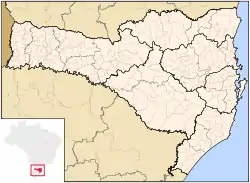 Location of Balneário Camboriú