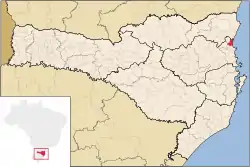 Location of Barra Velha