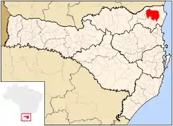 Location of Joinville