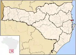 Location in the State of Santa Catarina