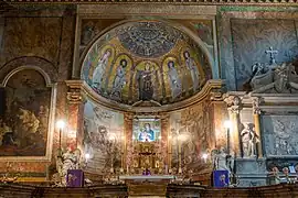 Apse mosaic, altar