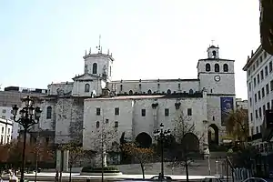 Santander Cathedral, built between the 13th and 14th centuries over the ancient abbey of Saints Emeterius and Celedonius