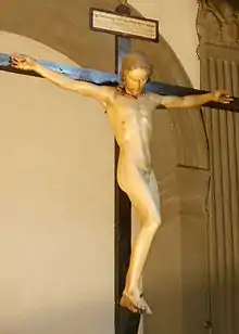 The Crucifix by Michelangelo at the Santo Spirito, Florence