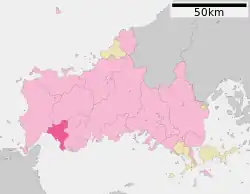 Location of San'yō-Onoda