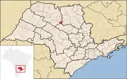 Location of Santa Adélia