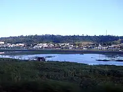 São Miguel dos Campos-AL as seen looking south across the Rio São Miguel