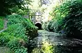 Canal banks and canal tunnel entrance