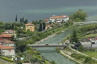 The mouth of the Sarca River, at Torbole