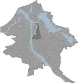 Location of Sarkandaugava in Riga