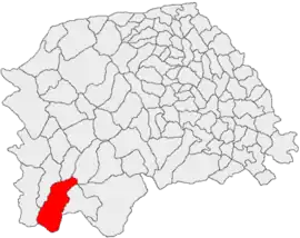 Location in Suceava County