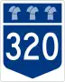 Highway 320 marker