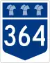 Highway 364 marker