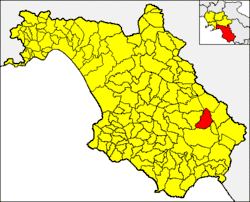 Sassano within the Province of Salerno